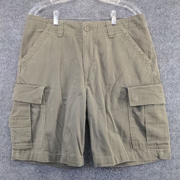 Timberland Stratham Issue Men's Cargo Shorts Green Size 32 100% Cotton Pockets - Picture 5 of 11